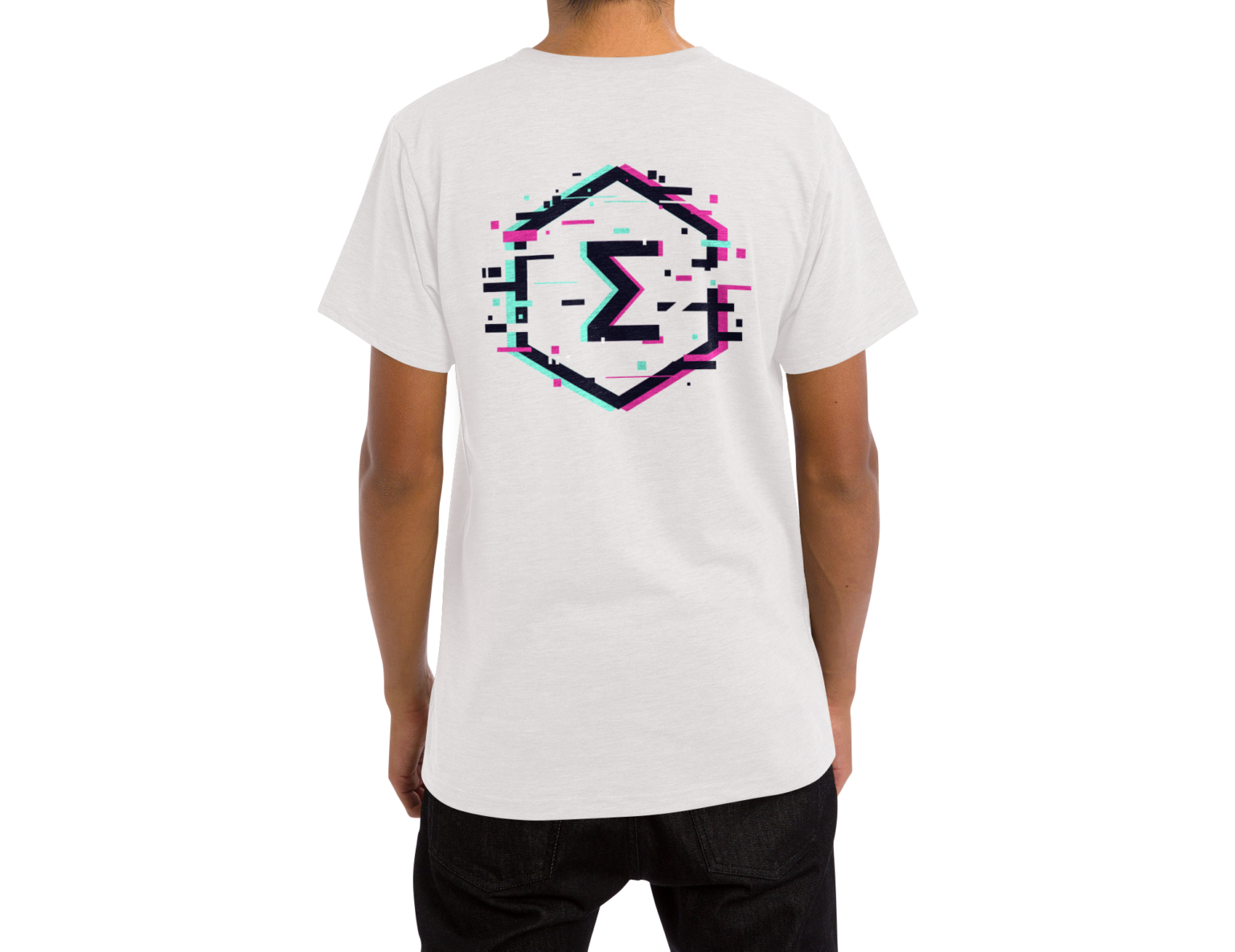 Ergo Glitch T-shirt White – NFT-ShirtStore